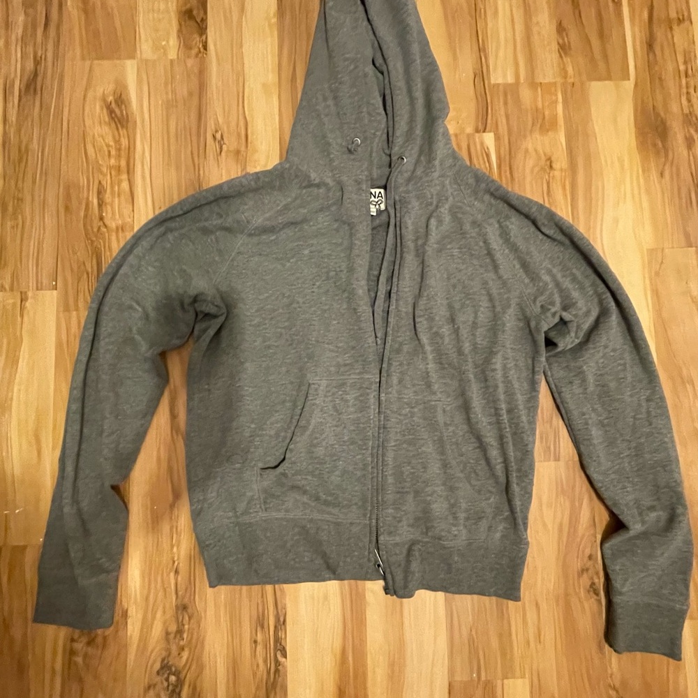 Charcoal Gray Zip-Up Hoodie